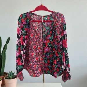 Free People Floral Women's Top